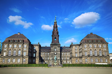 Image showing Christiansborg Palace in Copenhagen, Denmark