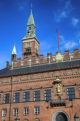 Image showing Radhus, Copenhagen city hall in Copenhagen  Denmark