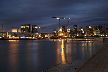 Image showing Panoramic View Of Modern buildings in Oslo, Norway 