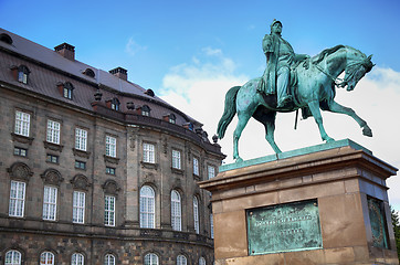 Image showing Christiansborg Palace in Copenhagen, Denmark