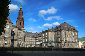 Image showing Christiansborg Palace in Copenhagen, Denmark