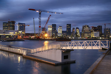 Image showing Panoramic View Of Modern buildings in Oslo, Norway 