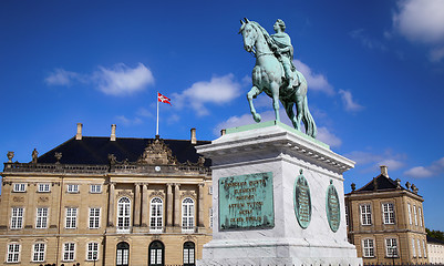 Image showing Amalienborg palace in Copenhagen, Denmark