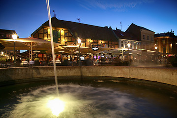 Image showing MALMO, SWEDEN - AUGUST 16, 2016: View of beautiful night scene a