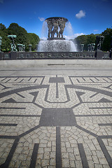 Image showing EDITORIAL OSLO, NORWAY - AUGUST 18, 2016: Sculptures at Vigeland