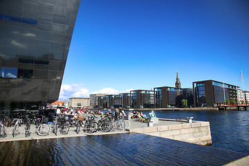 Image showing COPENHAGEN, DENMARK - AUGUST  16, 2016:  The Black Diamond, The 