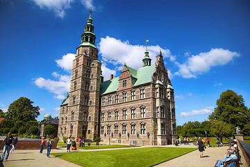 Image showing Copenhagen, Denmark – August 15, 2016: Rosenborg Castle is a r