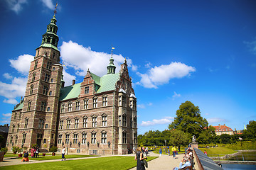 Image showing Copenhagen, Denmark – August 15, 2016: Rosenborg Castle is a r