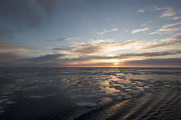 Image showing Sunset in Greenland