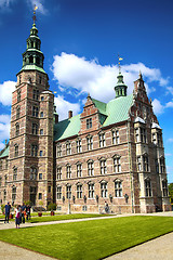 Image showing Copenhagen, Denmark – August 15, 2016: Rosenborg Castle is a r