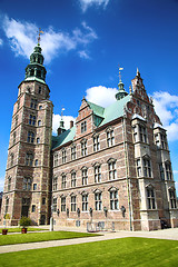 Image showing Copenhagen, Denmark – August 15, 2016: Rosenborg Castle is a r