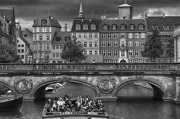 Image showing COPENHAGEN, DENMARK - AUGUST 14, 2016: Black and white photo, vi