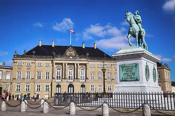 Image showing Copenhagen, Denmark – August  15, 2016: Sculpture of Frederik 