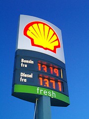 Image showing shell gas prices