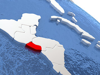 Image showing El Salvador on globe