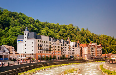 Image showing Comfortable hotel in the mountains.