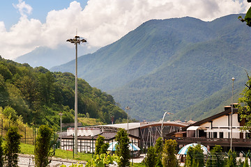 Image showing Comfortable hotel in the mountains.