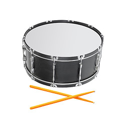 Image showing Drum on white background