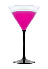 Image showing Violet cocktail glass