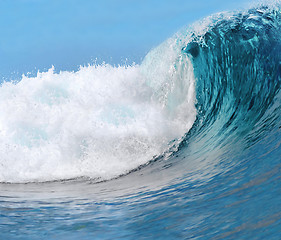 Image showing Blue Ocean Wave