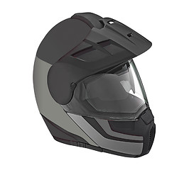 Image showing Motor bike helmet for road safety