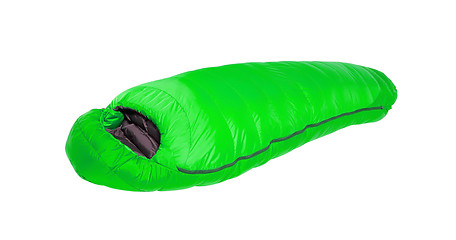 Image showing Sleeping Bag isolated on a white