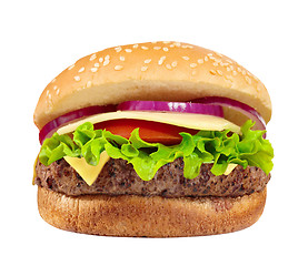 Image showing Big hamburger