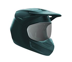 Image showing Motorcycle helmet isolated