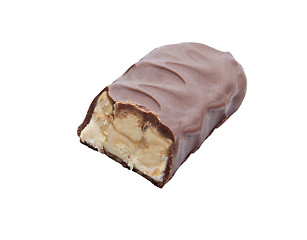 Image showing Closeup of chocolate bar 