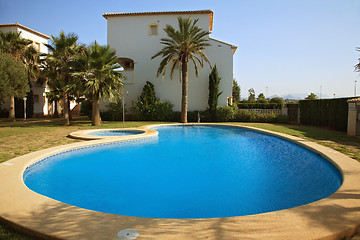 Image showing Villas with swimming pool