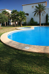 Image showing Villas with swimming pool