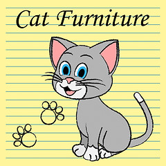 Image showing Cat Furniture Means Kitten Pets And Pedigree