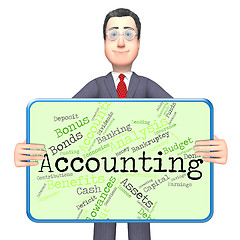 Image showing Accounting Words Indicates Balancing The Books And Accountant