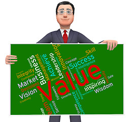 Image showing Value Words Indicates Quality Assurance And Certified