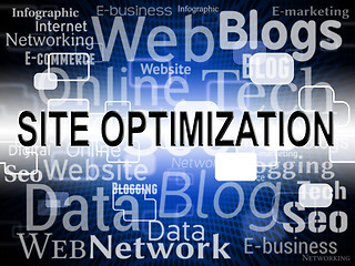 Image showing Site Optimization Shows Website Net And Websites