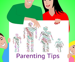 Image showing Parenting Tips Represents Mother And Baby And Assistance