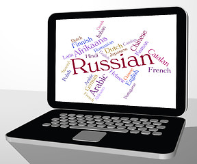 Image showing Russian Language Represents Translator Lingo And Foreign