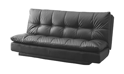 Image showing black modern sofa isolated