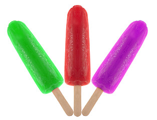 Image showing colorful popsicles isolated