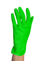 Image showing protective rubber glove