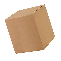 Image showing Cardboard box front side 