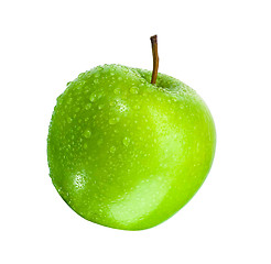 Image showing Green apple  isolated on white