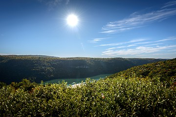 Image showing Large valley with fjord