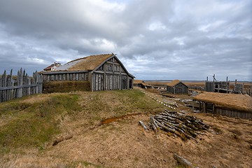 Image showing Ruins of some Viking village