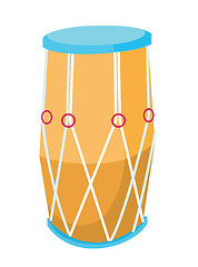 Image showing Big ethnic drum vector illustration.