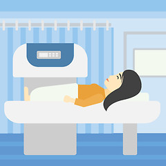 Image showing Magnetic resonance imaging vector illustration.