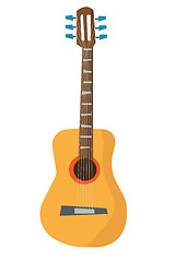 Image showing Classical acoustic guitar vector illustration.