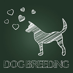 Image showing Dog Breeding Shows Breeder Pet And Offspring