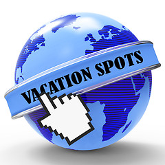 Image showing Vacation Spots Represents Vacationing Destinations And Place