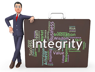 Image showing Integrity Words Means Text Morality And Virtue